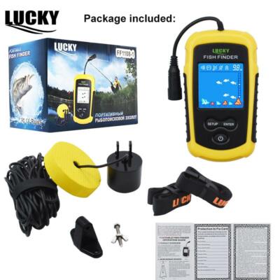 LUCKY Color Display Fish Finder Echo Sounder 100M Sonar LCD for Ice Winter Boati