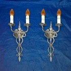 Pair Large Decorative Sconces Rewired Sconce Fixtures Eh