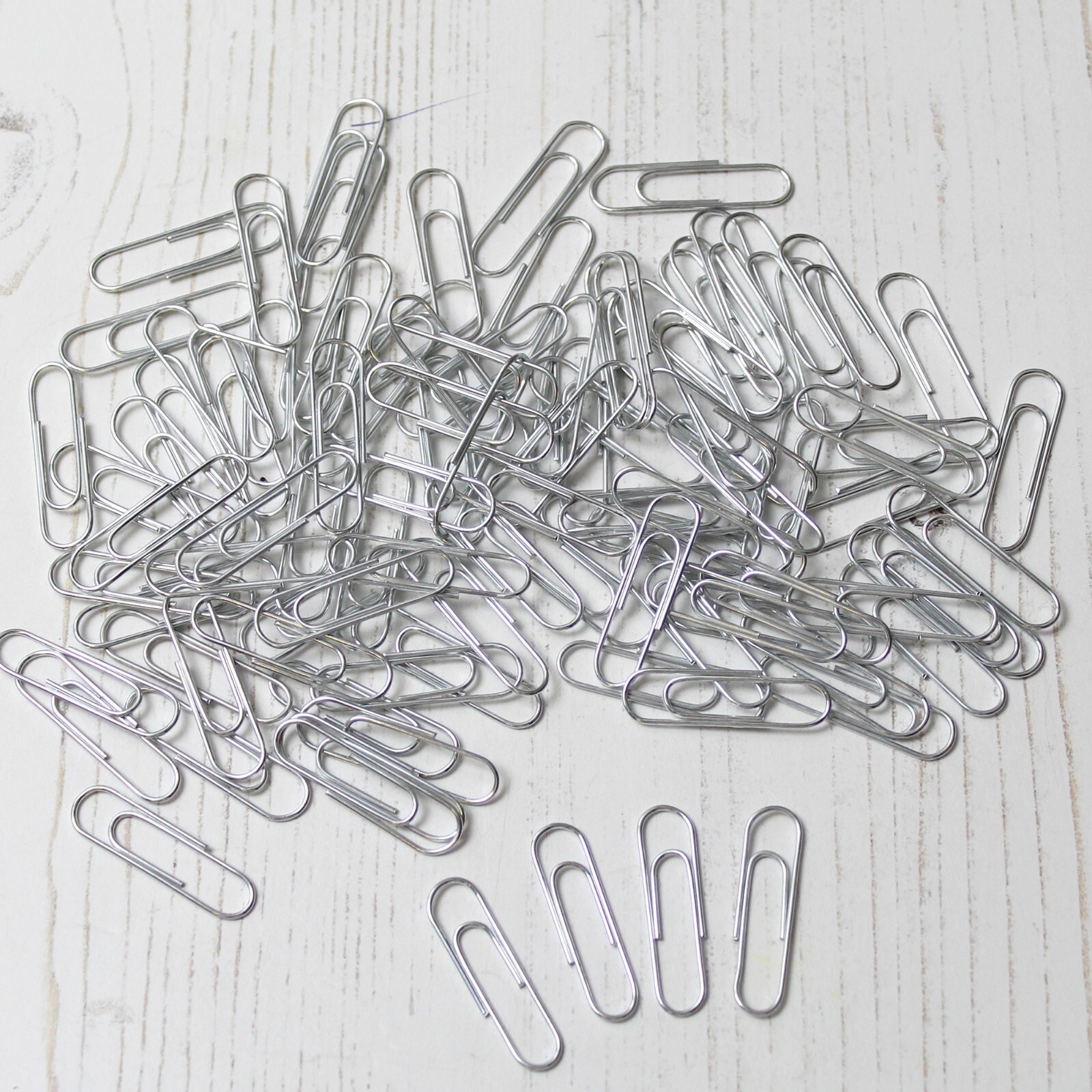 Spring Clips For Paper Paper Clips 28mm Silver Spring Steel Metal Office School Small & Bulk ...