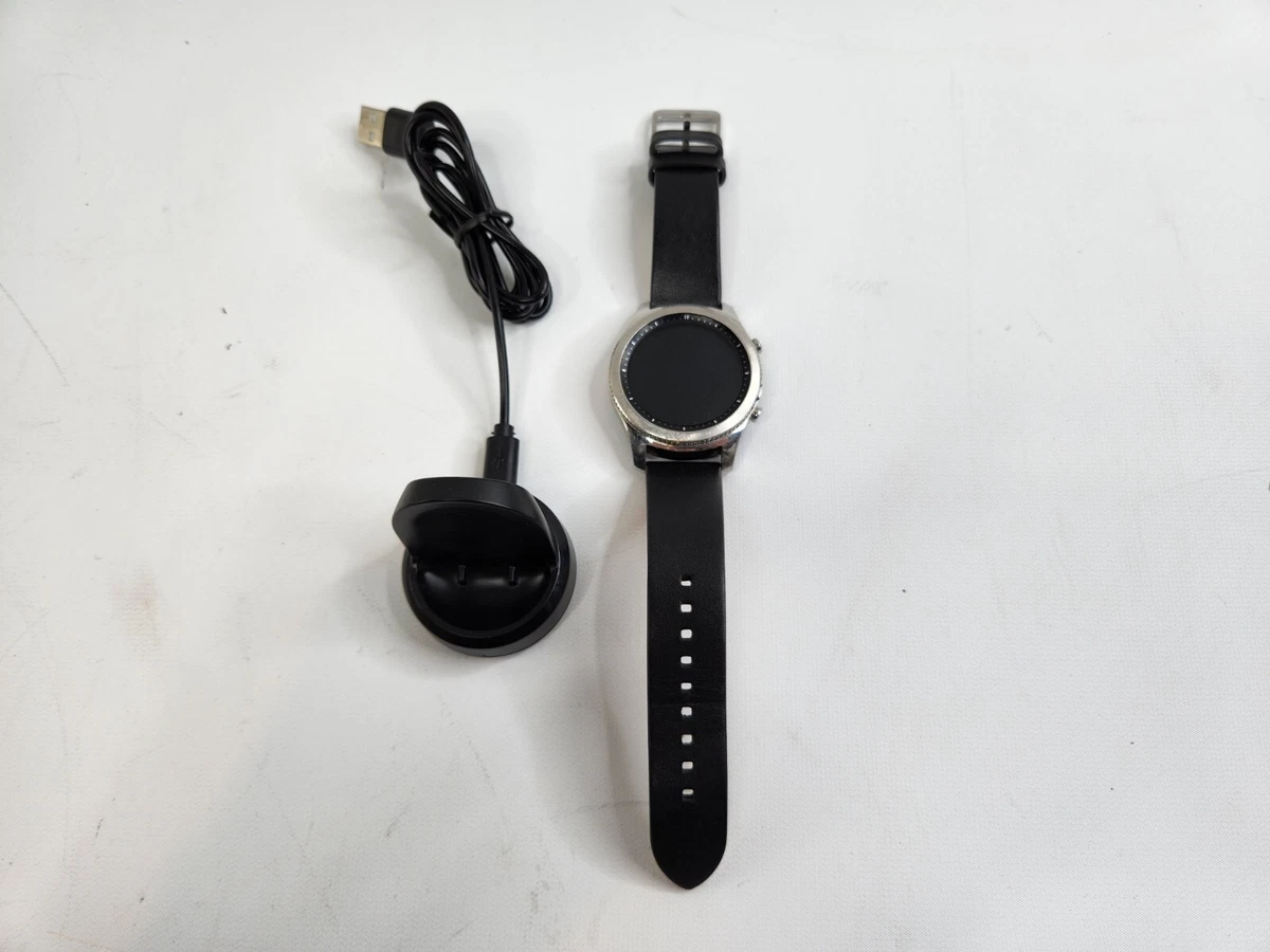 Samsung Gear S3 Classic SM-R775T Smartwatch 46mm Silver Black w/ charger Tested Samsung Gear S3 46 mm Smart Watches for Sale | Shop New  main image 2