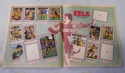 T89. PART SET(140 of 172) OF 1984 SCANLENS RUGBY LEAGUE STICKERS
