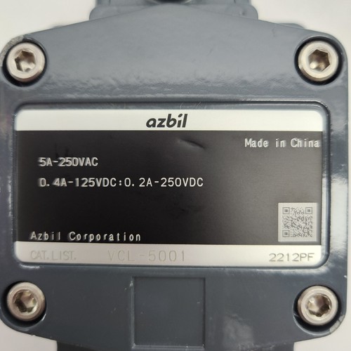 AZBIL VCL-5001 INTERRUTTORE DI LIMITAZIONE 250 V DC 5A-250 VAC - Foto 2 di 5