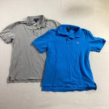 Polo Ralph Lauren Boys 14/16 Short Sleeve Collared Shirt 1/4 Button Cotton Set