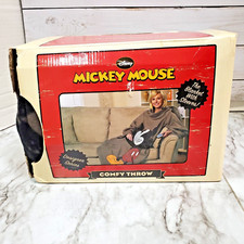 DISNEY MICKEY MOUSE COMFY THROW THE BLANKET WITH SLEEVES Designer Series W Box