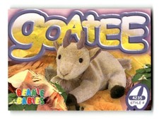 1999 Beanie Babies Series 4 Trading Cards 4235 Goatee the Mountain Goat 188
