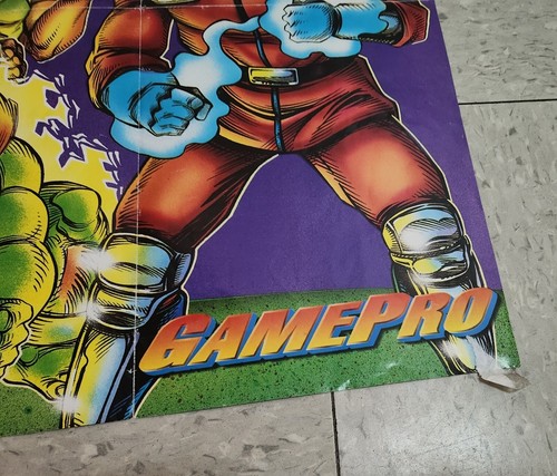 Street Fighter II Original 1992 December Game Pro magazine double sided poster - Picture 10 of 12