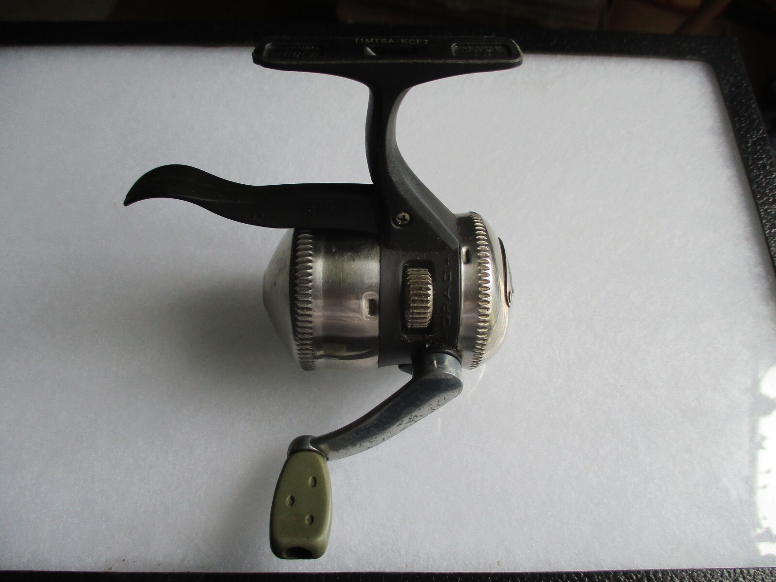 Vintage Zebco Authentic 11  Triggerspin  Fishing Reel, good working order.