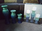 Ceramic Candle Holder Towers! Set Of 3 * Lovely Home Decor! * New In Box* — photo 8
