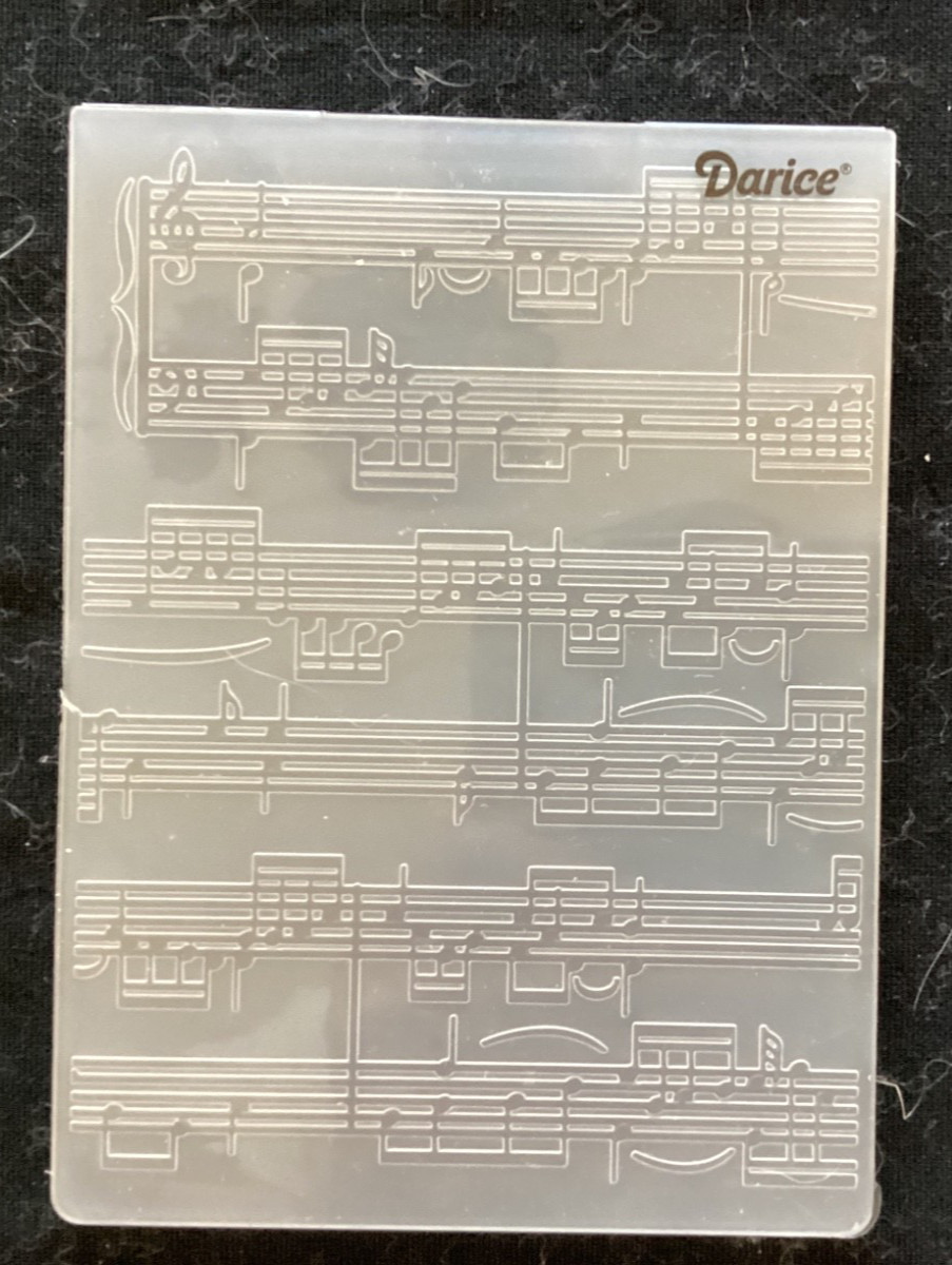 5 darice embossing folders birthday fatersday ties, music cupcake used