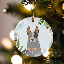 Australian Cattle Dog Metal Christmas Ornament 2.75in  Multiple Colors 