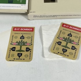 B-17 Bomber Intellivoice Intellivision Mattel Electronics Complete In Box