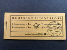 Bund 1955 Heuss Markenheftchen MH 2e mit H-Bl 3-5 kpl. gestempelt Mi. 510&euro;++ RR!