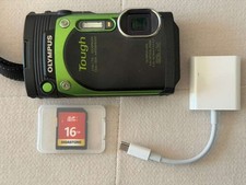 Olympus Tough Digital Camera TG-870 Green/Black  Waterproof Shockproof Wi-Fi