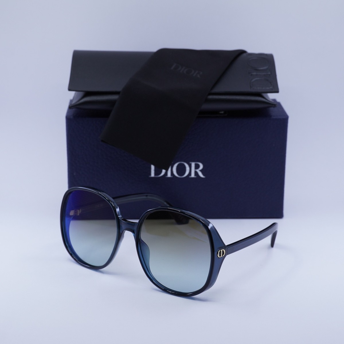 Authentic Dior mirrored sunglasses with receipt Christian Dior Mirrored Chicago 2 Aviator Sunglasses White  main image 4
