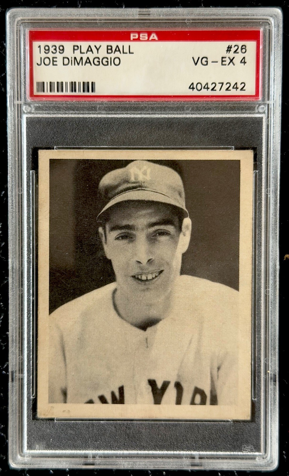 1939 Play Ball Baseball Joe Dimaggio #26 PSA 4 New York Yankees Legend