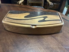 Heartwood Creations Wave Marquetry Custom Wooden Jewelry Box