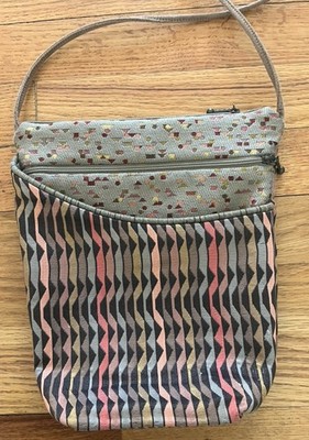 Maruca Crossbody Bag Jacquard Fabric Handmade Boulder CO Geometric Chevron