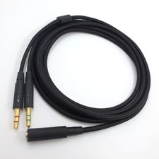 New Audio Cable PC Splitter For Kingston HyperX Cloud II Alpha Gaming Headset