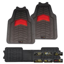FOR MG ZS - 3PC FULL SET RED BULL RUBBER CAR MATS