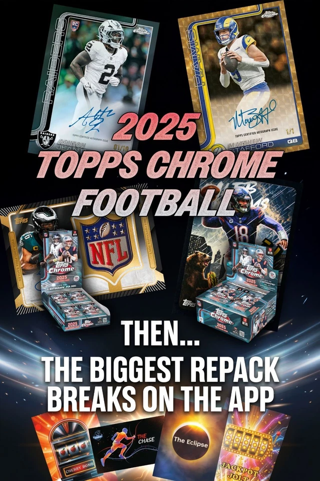 TOPPS CHROME FOOTBALL, THEN REPACK MADNESS!!!