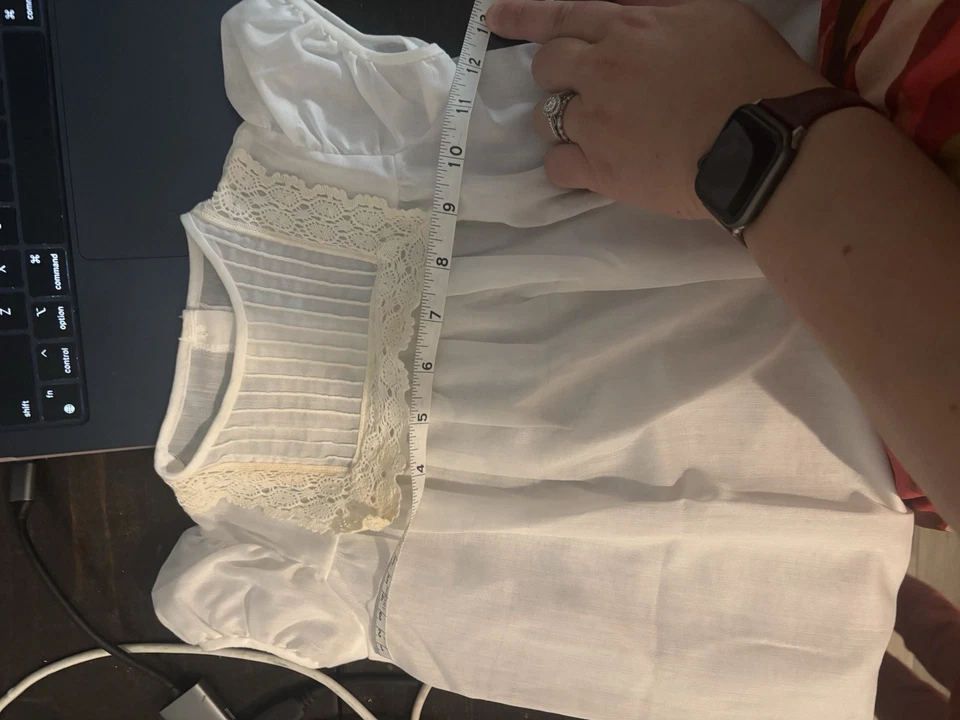 Vestido Baby Dior Blanco Bautizo Católico Niñas Talla 18m-2t Foto 4 de 4