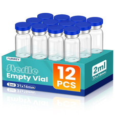 2Ml Sterile Vials with Self Healing Injection Port and Sealing Cap, Glass Steril