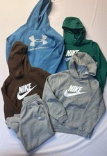Lot Of Nike Under Armour Sweats Hoodies Pullover Sweatshirts Athletic Youth XL