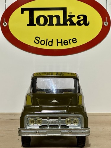Tonka Military Pick-Up Truck 1963/1964 Army Green GR2-2431 Fantastic Shape - Picture 5 of 8