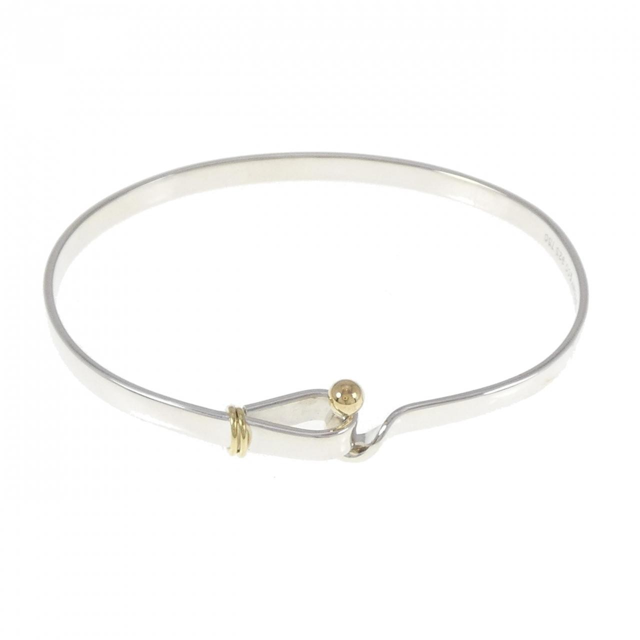 Authentic Tiffany Hook and Eye Bangle Bracelet Model 260-006-404-1933