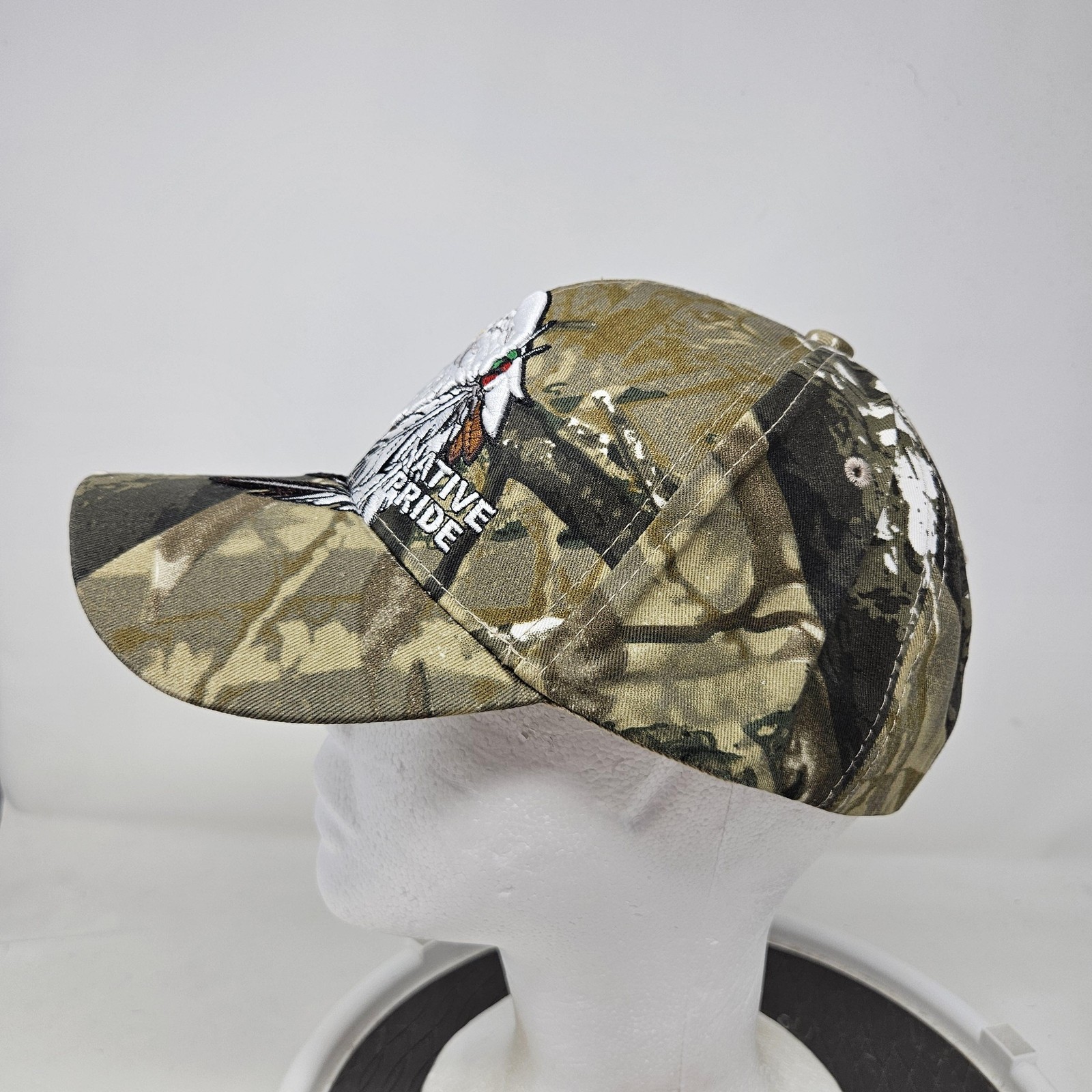 Native Pride Hat Cap Strap Back Camo Eagle Embroi… - image 5