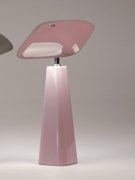 Wiederaufladbare Led Tischlampe 70S-Style Lila H. 36Cm Melamin Formano-image