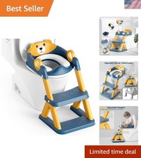 2-in-1 Adjustable Potty Training Seat for Toddler Girls  Boys Blue/Yellow 