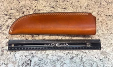 Custom Leather Knife Sheath Natural "Busse" Sheath