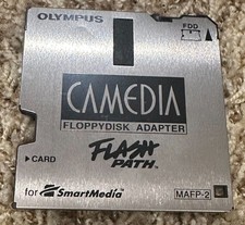 OEM Olympus Camedia Flash Path Floppy Disk Adapter MAFP-2 Card Reader SmartMedia