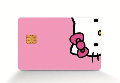 Sanrio Hello Kitty Credit Card Smart Sticker Skin Precut Small Chip Debit Bank
