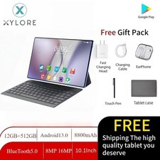 mobile phone Tablet 10.1 inch 512GB Android 13 Wifi 4G/5G Dual SIM gift Keyboard