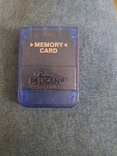 Pelican Accessories Blue 1 MB PlayStation 1 PS1 Memory Card J5 