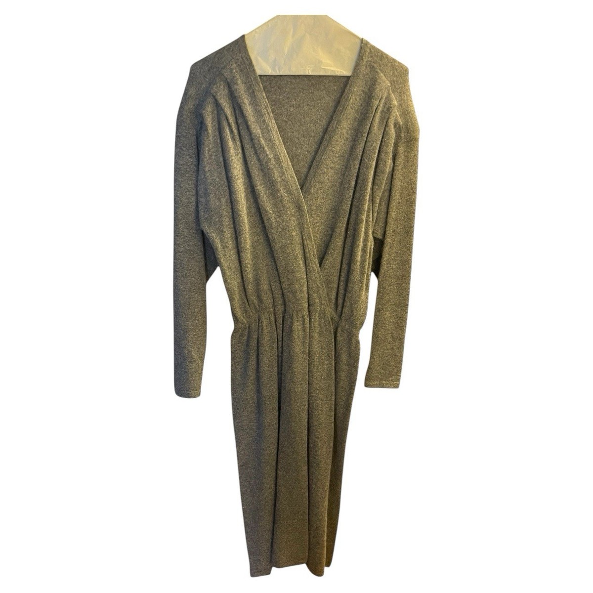 chinese dress ladies Nova Wrap Knit Midi Dress - Taupe