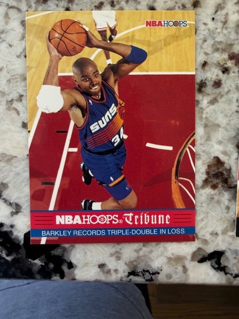 1993-94 NBA HOOPS TRIBUNE CARD PHOENIX SUNS CHARLES BARKLEY #295