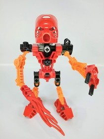 Lego Bionicle Toa 8534 Tahu - Complete - No Instructions or Canister - Year 2001