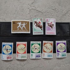 1964 Tokyo Olympics Commemorative Used Stamps Romania Etc./USED/K
