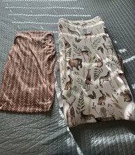 Pobibaby Nursery Woodland/Animal Crib/Toddler Sheet and 2 Changing Pad Covers