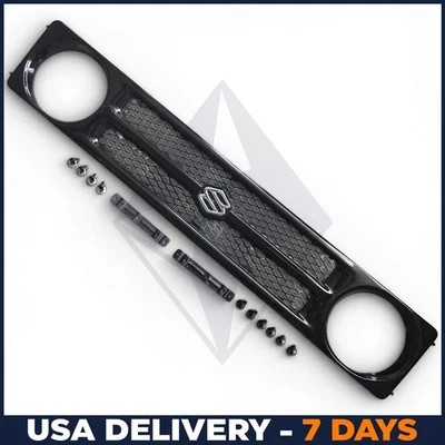 Front Grill Complete Kit - Brackets, Logo, Screw For Suzuki Samurai SJ410 SJ413 - Image 1 of 4