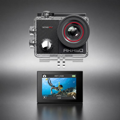 AKASO EK7000 Pro Actionkamera 4K 20MP WiFi 40M Touchscreen EIS NEU OVP