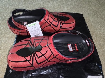 RARE Sold Out CROCS Spider-Man Neo Classic Clog 211489-90H Men's Size 11 US