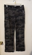 Place est 1989 Camouflage pants Black Gray boys sz 14.