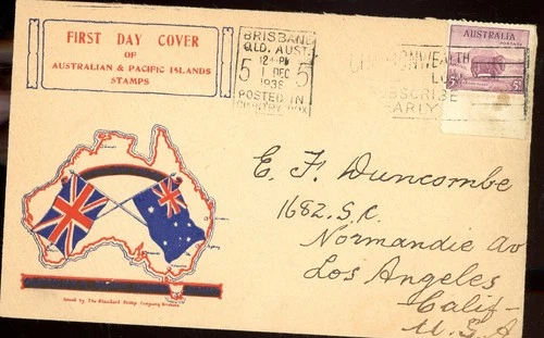 Australia-1938-FDC-Australian & Pacific Islands Stamp