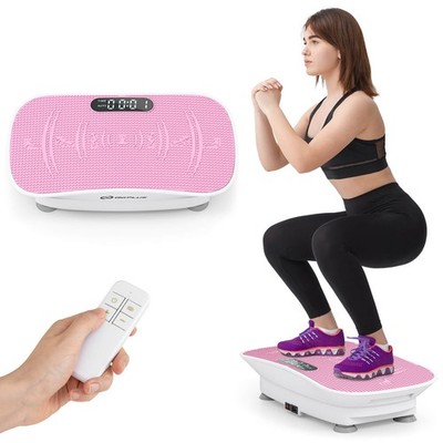 Vibration Plate Exercise Machine w/10 Speed Intensities Remote for Home Fitness