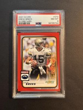 2001 Score #272 Drew Brees Scorecard RC Rookie SSP PSA 8 NM MINT