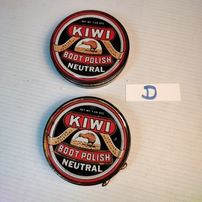 Kiwi Shoe Polish Boot Neutral Vintage Lot (2)